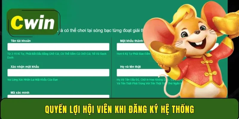 Quyền lợi hội viên khi đăng ký hệ thống